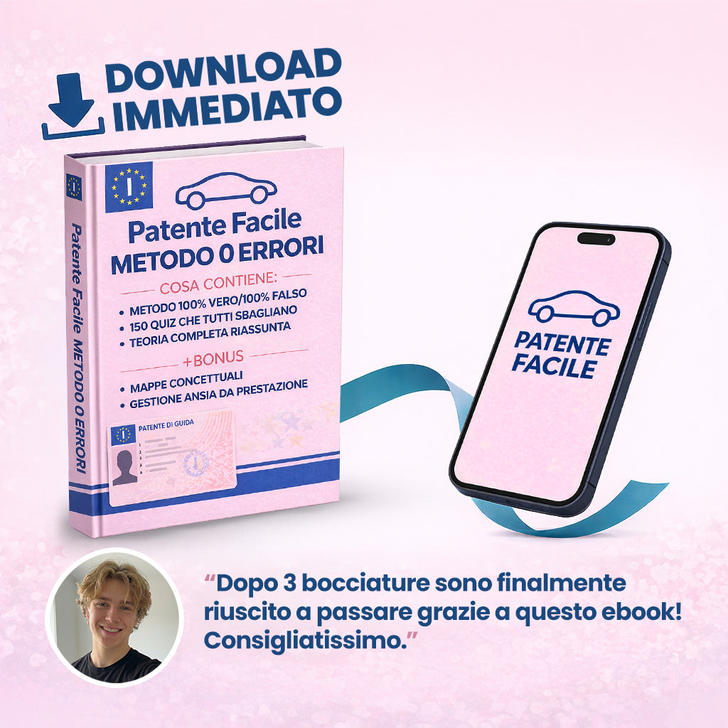 METODO 0 ERRORI | E-BOOK per Patente B